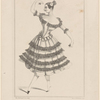 Costume de Fanny Elssler, rôle de Florinde.  (Le diable boiteux).  Ballet-pantomime