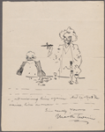 Cesare [copy?], Caricature of SLC and Andrew Carnegie, 1906.