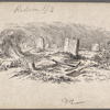 Pen and ink drawings for engravings for Tom Sawyer, True W. Williams.