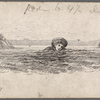 Pen and ink drawings for engravings for Tom Sawyer, True W. Williams.