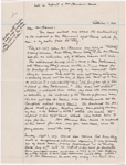 Lyon, Isabel. Holograph notes on ink impression of SLC's right hand.