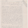 Lyon, Isabel. Holograph notes on ink impression of SLC's right hand.
