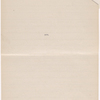 Lyon, Isabel. Holograph notes on ink impression of SLC's right hand.
