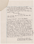 Lyon, Isabel. Holograph notes on ink impression of SLC's right hand.