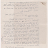 Lyon, Isabel. Holograph notes on ink impression of SLC's right hand.