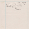 Lyon, Isabel. Holograph notes on ink impression of SLC's right hand.