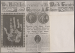 Lyon, Isabel. Holograph notes on ink impression of SLC's right hand.