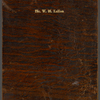 Caricature self-portrait, etched on copper. Favor for SLC's 67th birthday party guests. For Mr W. M. Laffan.