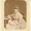 A Russian woman with needlework