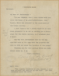 Letter explaining previous map of 7 Washington Square