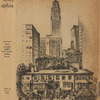 Old frame houses in Fortieth Street--Bush Terminal Building Beyond