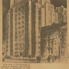 Steel work is well advanced on apartment buldings being erected by John D. Rockerfeller Jr. and associates at 17-23 West Fifty-fourth Street and 24-36 West Fifty-fifth Street