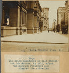 Henry Clay Frick residence after sidewalk was cleared