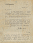 Letter to Dr. F. Weienkampf [i.e. Weitenkampf]