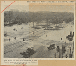 The plaza and the plaza entrance of the park in the horse-car days and before the Sherman statue was set up