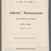 Adam's Restaurant