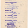 Annotated mimeograph typescript for Pioneer Days