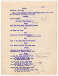 Annotated mimeograph typescript for Pioneer Days