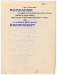 Annotated mimeograph typescript for Pioneer Days