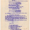 Annotated mimeograph typescript for Pioneer Days