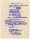 Annotated mimeograph typescript for Pioneer Days