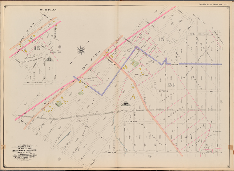 Bounded by E. 52nd St., Avenue E (Ditmas Road), Hunterfly St. (New