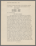 Synopses for Sporting Days; The Land of Birds; The Battle in the Skies; Lady Gay's Garden Party; The Battle of Port Arthur; Pioneer Days; Neptune's Daughter; and A Sporting Circus