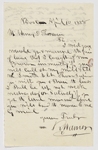 Warner, R., ALS to HDT. Apr. 10, 1858.