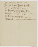 Cock-crowing. Holograph poem. Unsigned and undated.