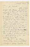 Blake, Harrison G. O., Copy of letter to, in the hand of the recipient. Oct. 5, 1854