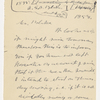 Blake, Harrison G. O., Copy of letter to, in the hand of the recipient. Jun. 1, 1858. Previously: Jun. 14, 1858.