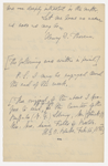 Blake, Harrison G. O., Copy of letter to, in the hand of the recipient. Oct. 31, [1859].