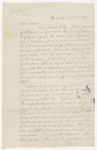 [Williams, Isaiah], Copy of letter to, in hand of Elizabeth Hoar. Sep. 8, 1841.