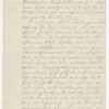 [Williams, Isaiah], Copy of letter to, in hand of Elizabeth Hoar. Sep. 8, 1841.