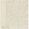Williams, [Isaiah], Copy of letter to, in hand of Elizabeth Hoar. Mar. 14, 1842.
