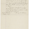 Williams, [Isaiah], Copy of letter to, in hand of Elizabeth Hoar. Mar. 14, 1842.