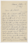 Emerson, R. W., letter to H. G. O. Blake, copy in hand of recipient. Oct. 14, [1877].