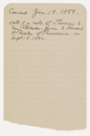 [Blake, H. G. O., note to. Jan. 19, 1859].