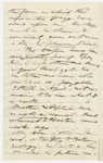 [Thatcher, George A.?], ALS to. Jan. 1, 1858.