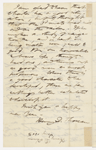 [Thatcher, George A.?], ALS to. Jan. 1, 1858.
