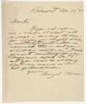 [Underwood, Francis?], ALS to. Nov. 22, 1853.