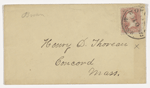 Brown, Theo, ALS to HDT. Jan. 10, 1862.