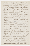 Cholmondeley, Reginald, ALS to [unknown correspondent]. Mar. 4, 1866.