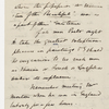 Cholmondeley, Reginald, ALS to [unknown correspondent]. Mar. 4, 1866.