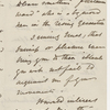 Cholmondeley, Reginald, ALS to [unknown correspondent]. Mar. 4, 1866.