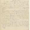 Blake, H. G. O., draft of letter to Sophia Thoreau, notes about disposition of HDT's letters. Nov. 22, 1884.