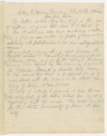 Blake, H. G. O., draft of letter to Sophia Thoreau, notes about disposition of HDT's letters. Nov. 22, 1884.