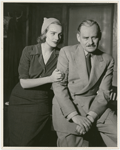 Frances Farmer and Roman Bohnen in the stage production Golden Boy