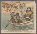 The good monopoly missionaries and the wicked island. "After all we have done for them, brothers, they insist on having 5-cent fares. Let us leave the cannibals to their fate!"