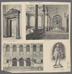 A doorway, Bates Hall.  Main corridor.  Main entrance.  Statue of Sir Harry Vane.